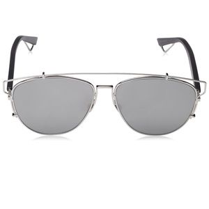 Dior Silver Mirrored Unisex Sunglasses 57mm